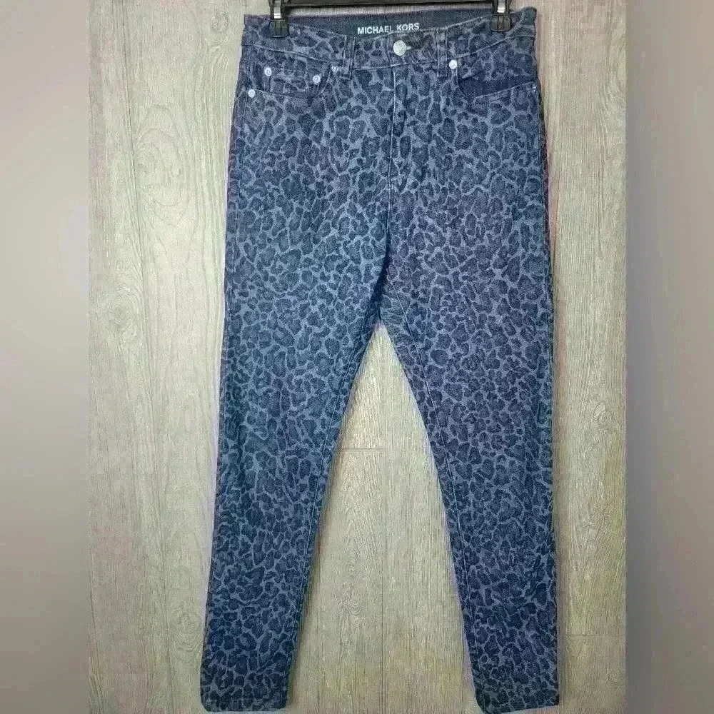 Michael Kors stretchy skinny jeans denim navy blue.‎ Size 6